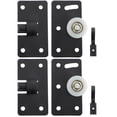 thumbnail image 1 of Miangastore Sliding Door Rollers Black 4Set 3.4X1.8X1.2In Cold Rolled Steel, 1 of 9