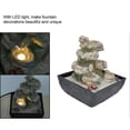 thumbnail image 5 of Indoor Fountain Ornament with LED Light Home Office Tabletop Resin Feng Shui Decoration Craft, 5 of 5