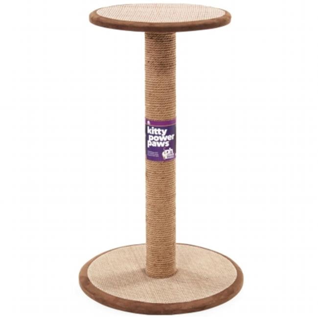 tall cat scratching post with platform