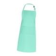 thumbnail image 3 of kowaku Bib Apron Kitchen Apron Durable DIY Occasion Utility Apron Chef Apron Cooking Apron for Flower Shop Gardening Salon Men Women Light Blue, 3 of 9