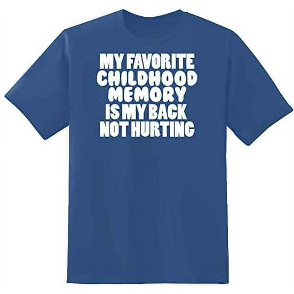 RedBarn Unisex Half Sleeves My Favorite Childhood Novelty Graphic T Shirt