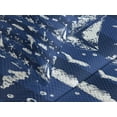 thumbnail image 4 of Ambesonne Navy Blue Quilted Bedspread Set 3 Pcs, Grunge Anchor Ship, King Size, Blue White, 4 of 5