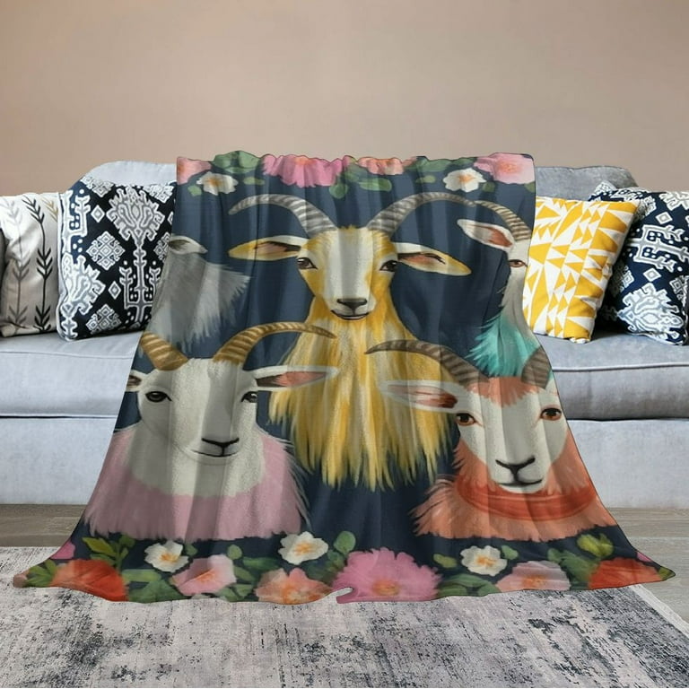 Goat throw blanket new arrivals