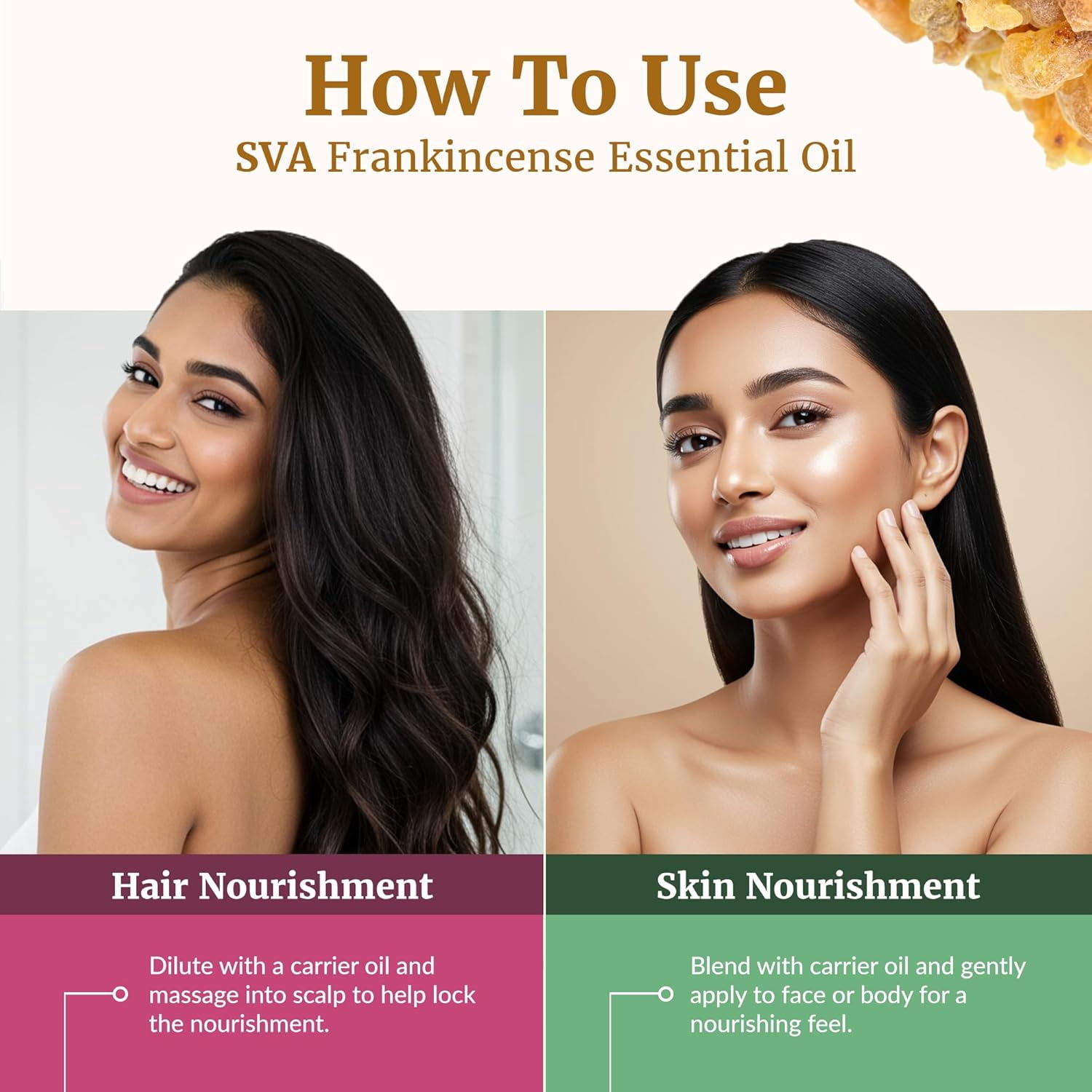 SVA Organic Frankincense Essential Oil – 16 Fl Oz – 100% Natural Boswellia Serrata Oil - for Diffuser, Hair Care, Face, Skin Care, Aromatherapy, Scalp and Body Massage, Soap and Candle Making