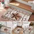 thumbnail image 6 of Texas Star Grey Wooden 2'x3' Washable Rug, Farmhouse Berry Countryside Non-Slip Soft Doormat Area Rugs for Entrance Bathroom Bedsides, StainResistant Carpet for Kitchen Bedroom, Entryway Floor Mat, 6 of 9