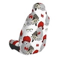 thumbnail image 2 of Honeii Rabbit And Hedgehog Print Car Seat Cover,Car Interior Covers,Universal Fit Seat Protector, Compatible with Most Cars, SUVs, Trucks, and Vans, 2 of 5