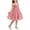 Watermelon Red, variant on HAOTAGS Girls Tank Dresses,Solid Gown Playground Sleeveless Ball Gown Sun Dress Pink 7-8