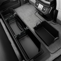 SAYFUT Underseat Storage Box Upgraded Rear Under Seat Organizer Cargo Box Compatible with 2015-2025 Ford F150 SuperCrew & Crew Cab