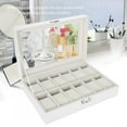 thumbnail image 1 of Caja para Relojes Almacenamiento para Relojes con 12 Compartimentos Caja para Relojes con Tapa de Vidrio Caja para Relojes con Cojines para Relojes extraíbles Estuche ANGGREK Otros, 1 of 8