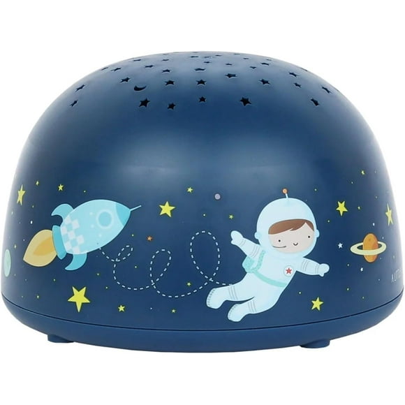Little Lovely – Space Projector Light – Wireless Night Lamp – LED – Dark Blue – 30 Minute Timer Function - Eco-Friendly – BPA Phthalate Free - For Babies and Toddlers - LL-PLSPBU14