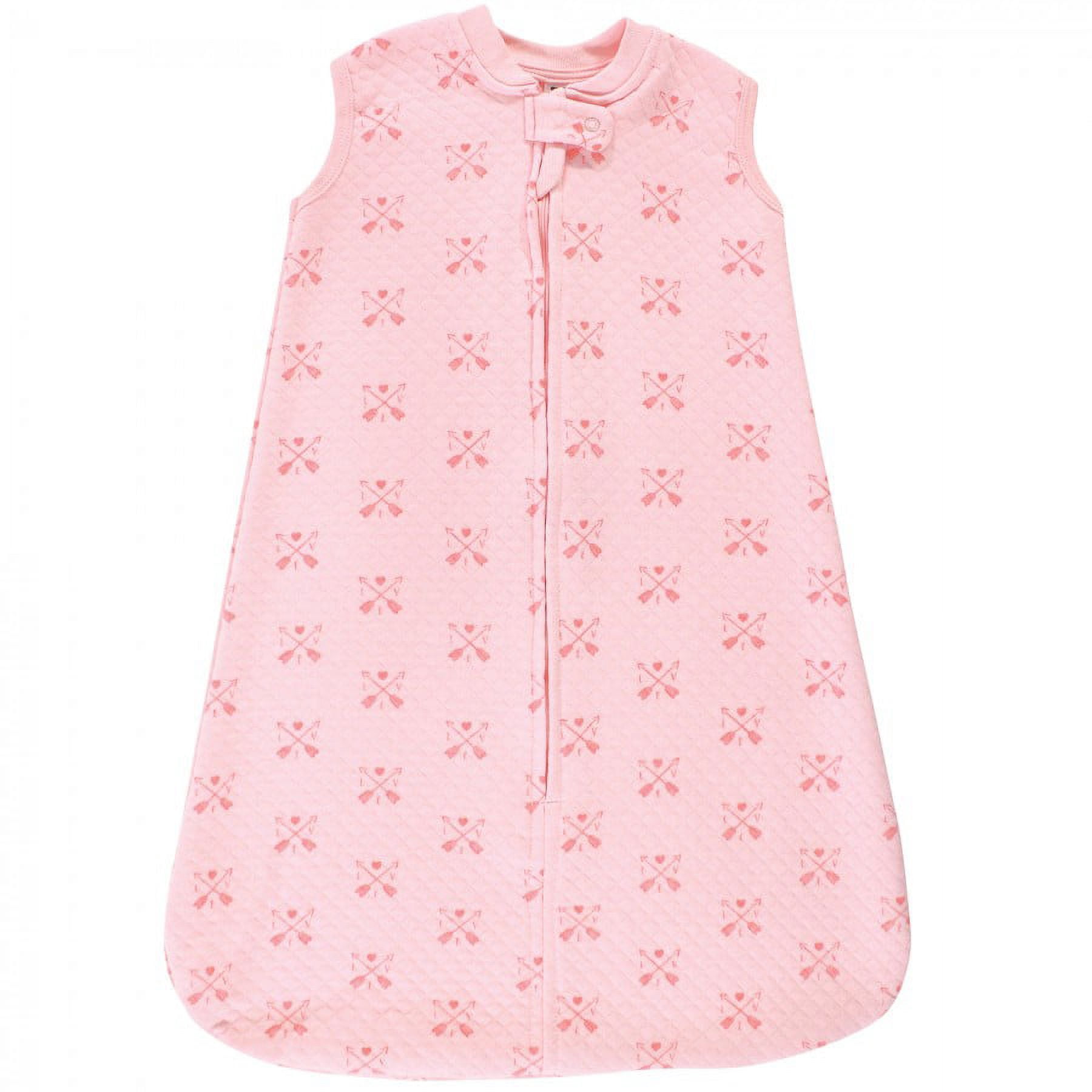 Hudson Baby Infant Girl Premium Quilted Sleeveless Sleeping Bag and Wearable Blanket, Girl Forest, 18-24 Months