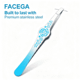 thumbnail image 3 of EXLEAF 2026 New 2Pcs Tweezers Seamless Design Tweezer Comfortable Grip All-Purpose Tweezers for Men for Eyebrow Beard Grooming Orange, 3 of 7