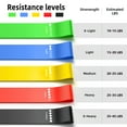 thumbnail image 2 of Resistance Loop Exercice Bands with Instruction Guide and Carry Bag, Pilates Flexbands, Set of 5, 2 of 8