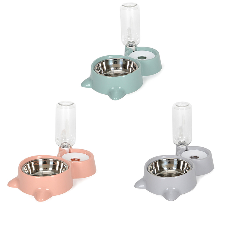 Automatic Pet Feeder Water Dispenser Cat Dog Drinking Bowl Dogs Feeder Dish Double Bowl;Automatic Pet Feeder Water Dispenser Cat Dog Drinking Bowl Dogs Feeder Dish - image 5 of 8