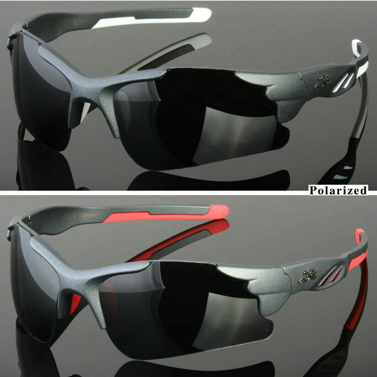 fl Glasses Polarized Sunglasses Men Sport Running Fishing Golfing Driving Glasses USA Wrap, adult Unisex, Size: One size, White