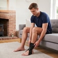 thumbnail image 5 of Toome Drop Foot Brace, Adjustable Ankle Foot Orthosis AFO Splint for Walking Comfort, Black, 5 of 8