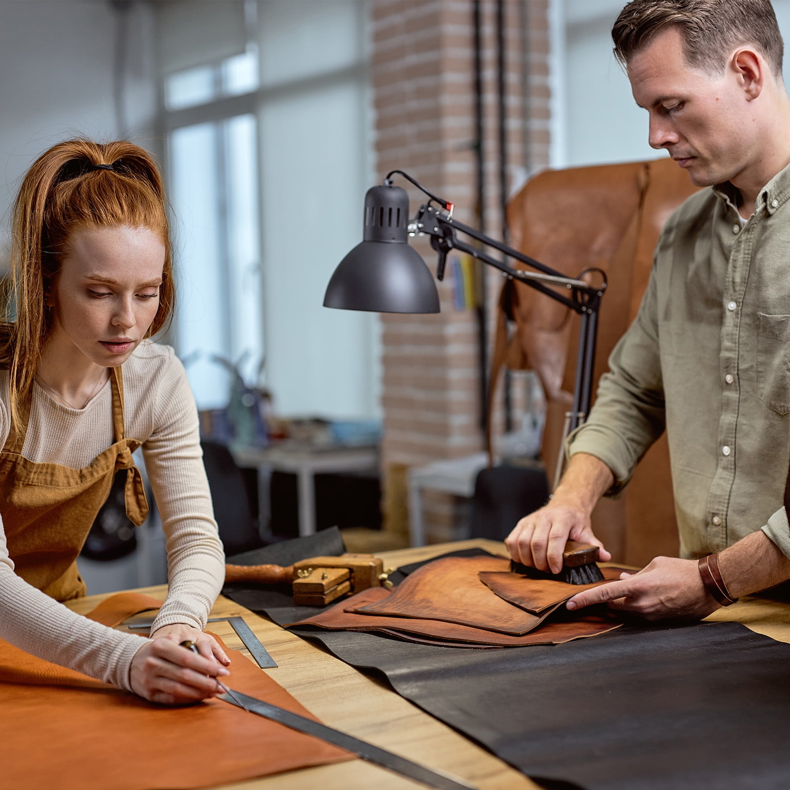 40x17 Inch Imitation Leather Book Cloth, Soft Colored Faux Goat Grain Leather Sheets, Coffee/Red/Dark Gray/Black