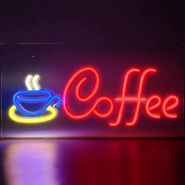 Letrero de NeóN de Café Letrero de Café Alimentado por USB Luz LED para Acampar Letrero LED para DecoracióN de Pared Restaurante Bar de Hotel Fiesta de Bodas-01