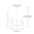 thumbnail image 3 of 8 Light Chandelier In Contemporary Style-34 Inches Tall And 41 Inches Wide-Textured White Finish    -Traditional Installation Capital Lighting, 3 of 7