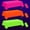 3 Colors, variant on 3 Pack Neon Table Cloths Party Decorations, Pink Orange Yellow Glow in The Dark Plastic Tablecloth, Disposable Rainbow Table Cover for Glow in Dark Neon Party Supplies Decorations, 54x108”