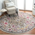thumbnail image 3 of SAFAVIEH Madison Joandra Southwestern Area Rug, Grey/Gold, 3' x 3' Round, 3 of 9