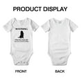 thumbnail image 3 of Warning: Protected by A English Cocker Spaniel Dog Funny Baby Rompers Bodysuit (White,6-12 Months), 3 of 5