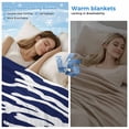 thumbnail image 2 of Coral Navy Blue Cooling Blanket,Lightweight Breathable Summer Throw Blanket with Double Sided Cold Effect,Coastal Ocean Marine Nautical Beach Picnic Blankets Bed Sheet for Hot Sleepers 60"x80", 2 of 8
