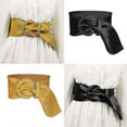 thumbnail image 3 of RAIN Casual Leather Corset Belt Buckle Wide Belt For Women Dresses Overcoat Belt CKS, 3 of 5