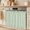 Sage, variant on Gray Thin Lines Oven Skirt for Farmhouse Kitchen Décor, Modern Striped Minimalist Oven Curtain Tie Top Decorative Stove Skirt, Cabinet Dish Washer Curtains with 8 Ribbon Ties 30"x21.5"