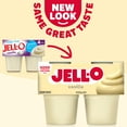 JellO Original Vanilla Pudding Cups Snack, 4 Ct Cups
