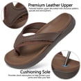 thumbnail image 3 of MeMoride Men's Flip-Flops Cushioned Arch Support Non-Slip Thong Sandals for Beach Pool Indoor Outdoor, 3 of 7