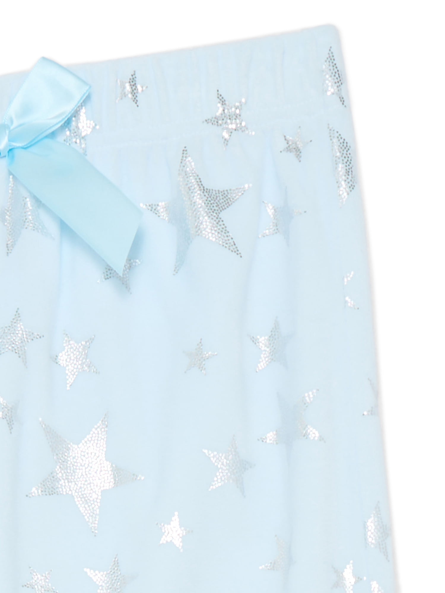 Sleep On It Girls Foil Print Velour Top and Pants Pajama Set, 2-Piece, Sizes 8-16