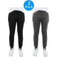 thumbnail image 6 of Men's Slim-Fit Jogger Sweatpants With Zipper Pockets (2-Pack), 6 of 7