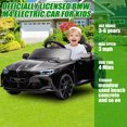 thumbnail image 3 of 12V Ride on Cars with Remote Control, Licensed BMW M4 Battery Powered Ride on Toys for Kids Boys Girls Gifts, Kids Electric Cars Vehicle with Music, Bluetooth, Story, USB/MP3 Port, LED Light, Black, 3 of 7