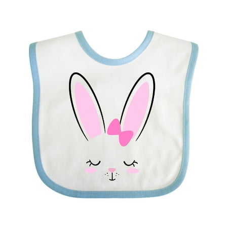 

Inktastic Easter Bunny Girl Face Gift Baby Boy or Baby Girl Bib