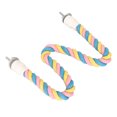 thumbnail image 1 of Bird Rope Perch, Colorful Foot Exercise Climbing  Rope  for Budgies for Lovebirds S,M,L,XL, 1 of 7