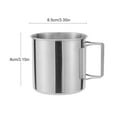 thumbnail image 1 of Camping Mug Stainless Steel Coffee Cup Tourist Tableware Picnic Utensils Outdoor Kitchen Equipment Cooking Set Cookware Hiking 330ML, 1 of 6
