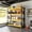 Black & Yellow, variant on 78"H Garage Shelving,3000LBS Heavy Duty Storage rack, 4 Tiers Metal Storage Rack Shelf, Adjustable Shelving Unit for Garage,Kitchen,Warehouse,Basement,78"H x 59"W x 23.6"D,Black