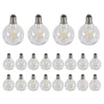 thumbnail image 2 of 20 Pcs G40 LED Replacement Light Bulbs E12 Screw Base Shatterproof LED Globe Bulbs for Solar String, 2 of 5