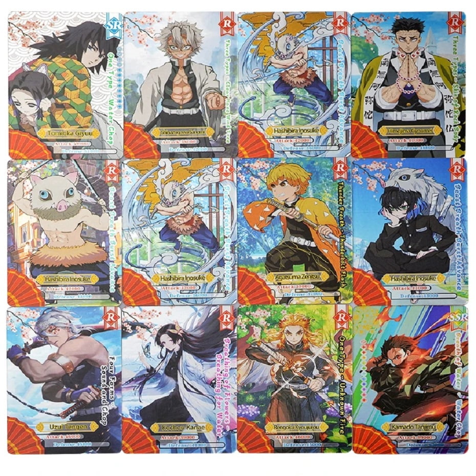 demon slayer rare cards MO SHU Demon Slayer Collectible Cards High Quality Rare Designs Spades –  JOEY DIY