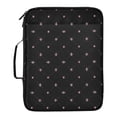 thumbnail image 2 of Haosy Accordion File Organizer Zipper Binder 500 Sheet 6-Tab Expanding File Folder Multi-Pocket 1.2 Inch 3 Ring Soft Pink Star Flower, 2 of 7