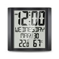 thumbnail image 1 of Multi Functional Large Screen Temperature Humidity Measurement Wall Desk Clock Wall Clock, 1 of 7