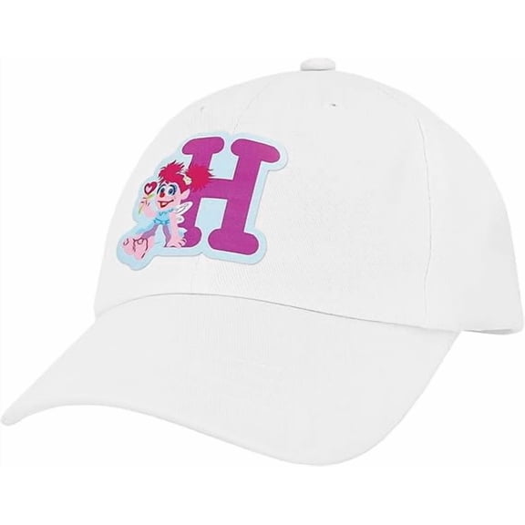 Sesame Street Abby Kids Toddler Cap With Initial, Toddler Boys Hat, Youth Girl Baseball Cap, Cute Toddler Baseball Cap Initial