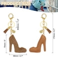 thumbnail image 2 of Uxcell Rhinestone Keychain Bling Keychain Accessories Crystal Key Chain for Women Purse Charm Bag Charm Khaki, 2 of 7