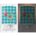 thumbnail image 2 of Bird on Blue Plaid Ceramic Night Light, 2 of 2