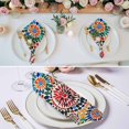 thumbnail image 2 of Colorful Boho Cloth Napkins, Watercolor Abstract Geometric Washable and Reusable Dinner Napkins Set of 6, Table Napkin for Kitchen Party Birthday Wedding Hotel Housewarming 20"x20", 2 of 8