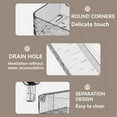 thumbnail image 4 of Bathroom Storage Shelf, No-Drill Wall Mounted Suction Cup Bathroom Storage Rack Shelf for Shower Kitchen, Suction Cup Storage Rack, Shower Caddy Suction Cup (black A), 4 of 7