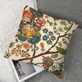 thumbnail image 7 of Throw Pillow Cover Home Decorative Square Flower Bird Orange Boho Cushion Covers  Home Decor Chinoiserie Pillow cover, 7 of 7