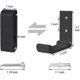 thumbnail image 2 of Foldable Wall Hooks, 4 Pieces Wall Mounted Helmet Holder, Invisible Coat Hooks, Aluminum Wall Hook, 2 of 5
