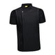 thumbnail image 3 of Chaqueta de chef de manga corta, transpirable, uniforme de cocina para hombre y mujer. XL negro, 3 of 8